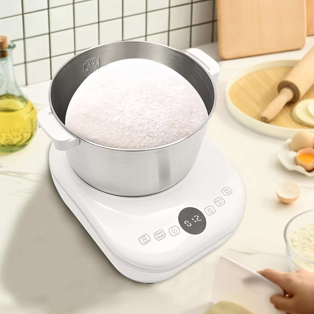 5QT /7QT Electric Dough Maker, Automatic Kneading & Proofing Machine, 304 Stainless Steel Bowl Hands‑Free Bread Dough Mixer