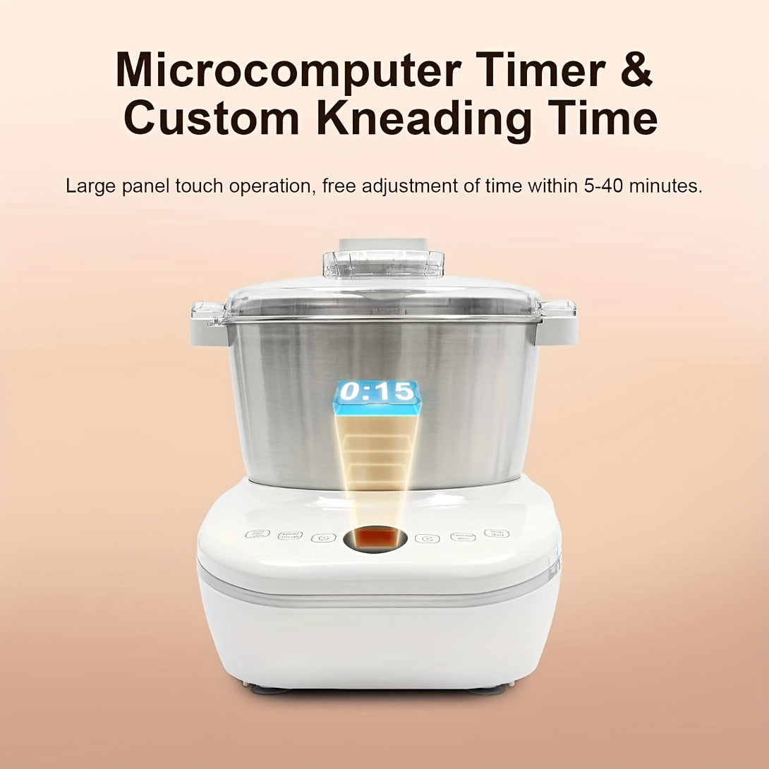 5QT /7QT Electric Dough Maker, Automatic Kneading & Proofing Machine, 304 Stainless Steel Bowl Hands‑Free Bread Dough Mixer