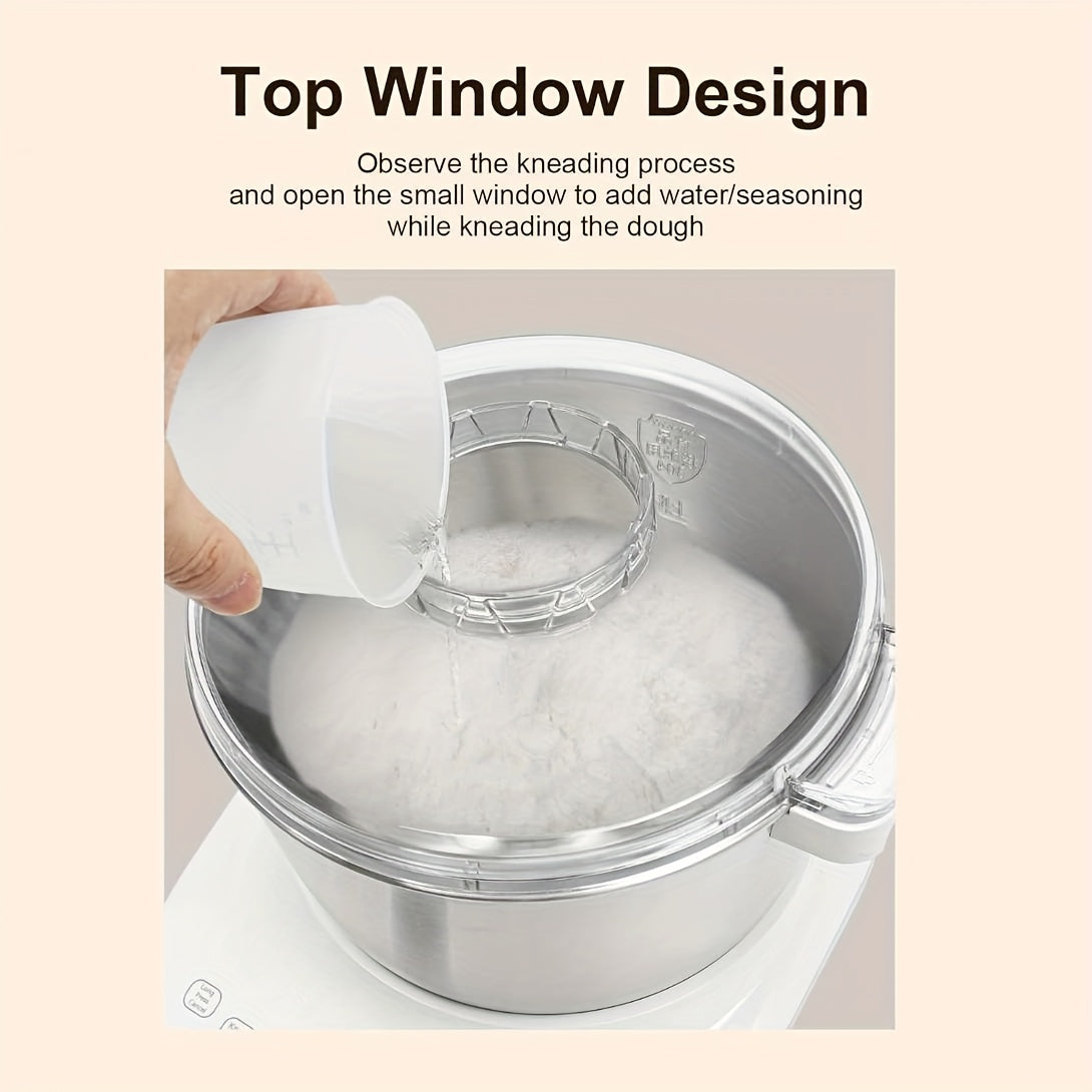 5QT /7QT Electric Dough Maker, Automatic Kneading & Proofing Machine, 304 Stainless Steel Bowl Hands‑Free Bread Dough Mixer