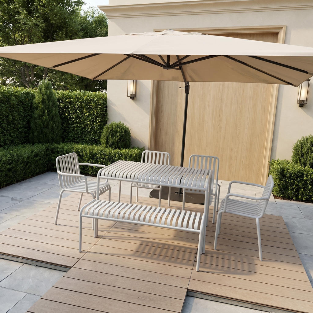 Portable WPC Deck Platform, Quick‑Assembly Modular Outdoor Flooring, Reusable Interlocking Composite Deck Tiles for Events, Camping & Backyard
