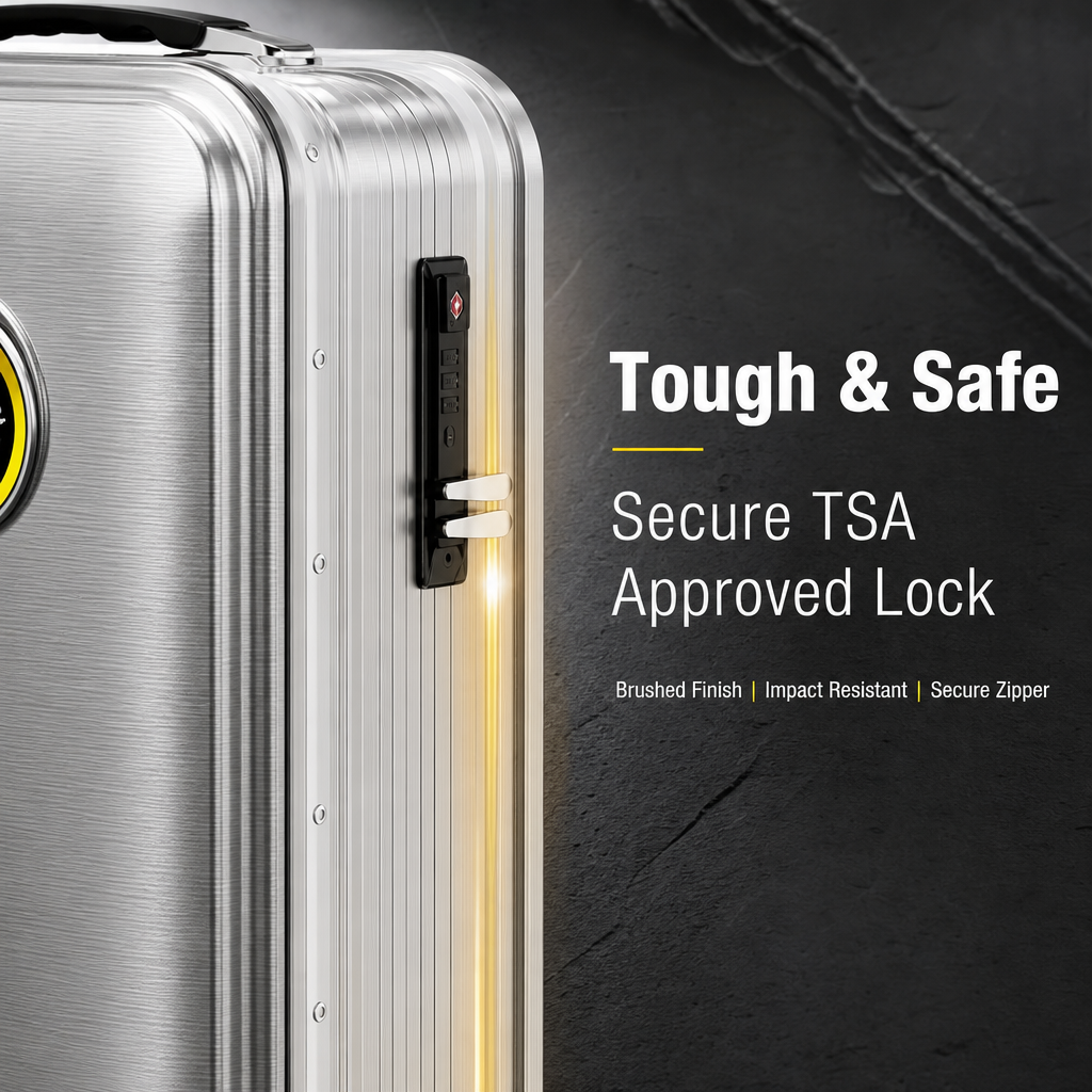 Ridable Scooter Luggage, Foldable Carry‑On Suitcase with TSA Lock, 360° Silent Wheels for Travel Business Campus Commute